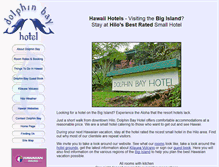 Tablet Screenshot of dolphinbayhotel.com